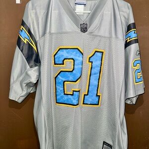 Vintage San Diego Chargers Reebok Gray Sports Jersey